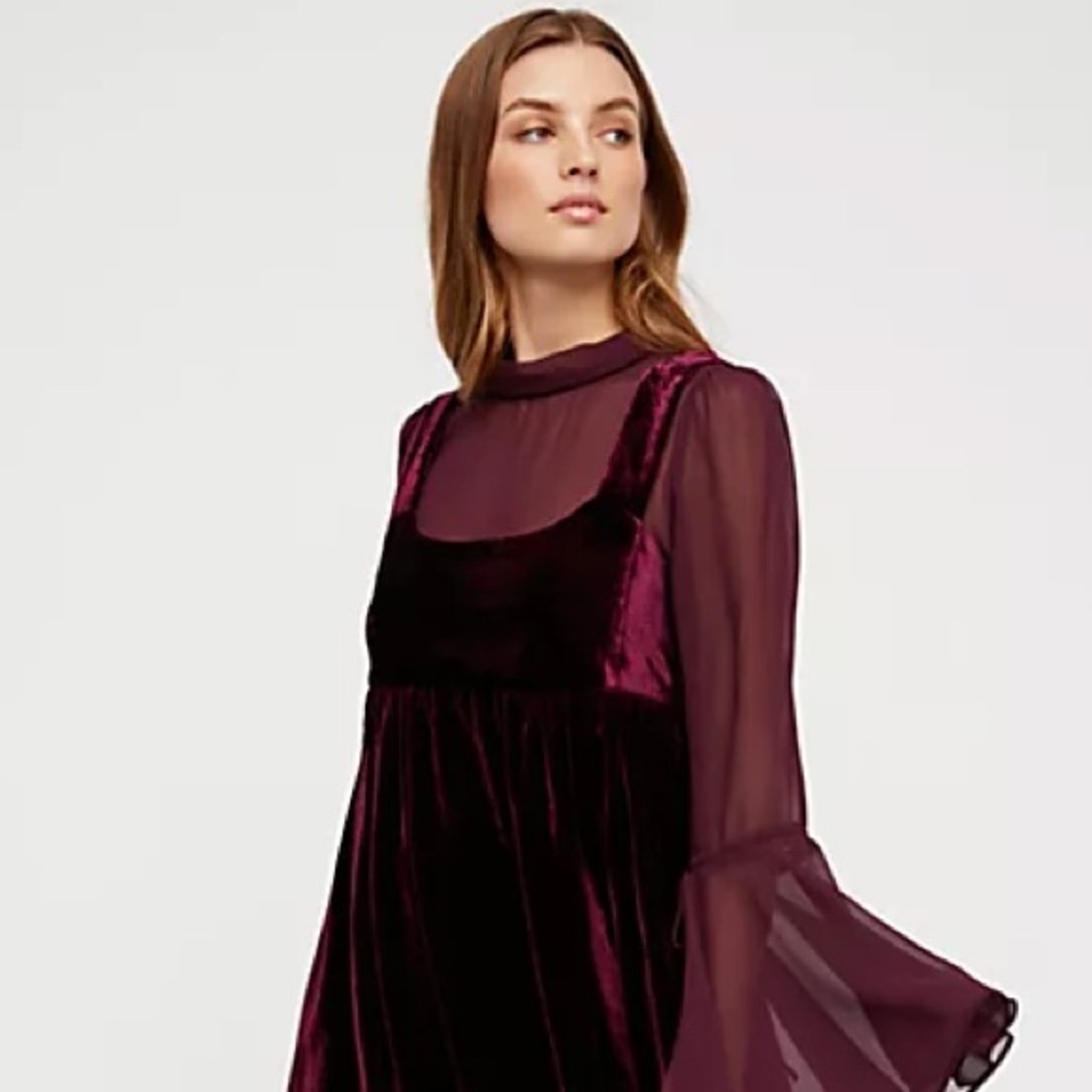 Free People Counting Stars velvet mini dress